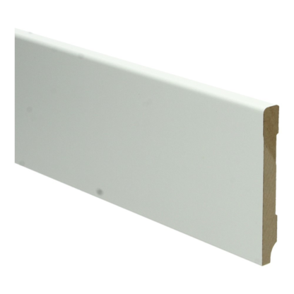 MDF Moderne plint 90×12 wit voorgelakt RAL 9010