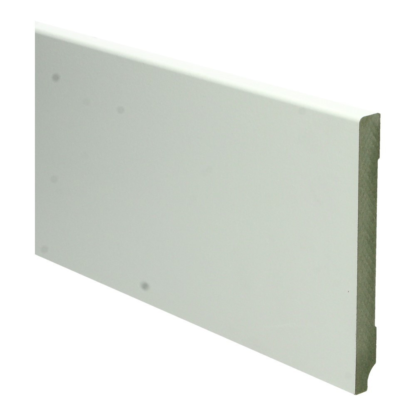 MDF Moderne plint 120×12 wit voorgelakt RAL 9010