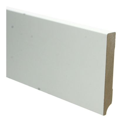 MDF Moderne plint 120×18 wit voorgelakt RAL 9010