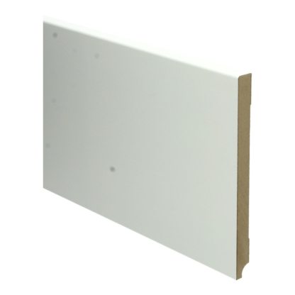 MDF Moderne plint 190×15 wit voorgelakt RAL 9010